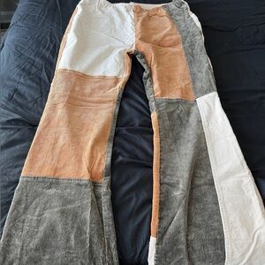 Corduroy Flare Leg Pants
